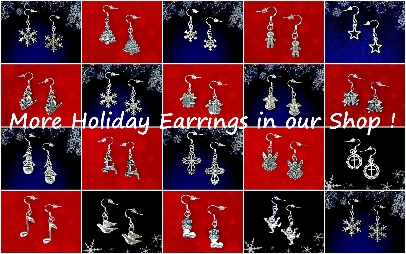 BUY 3 GET 1 FREE~WOMEN EARRINGS~HALLOWEEN COSTUME ACCESSORY~STERLING SILVER HOOK