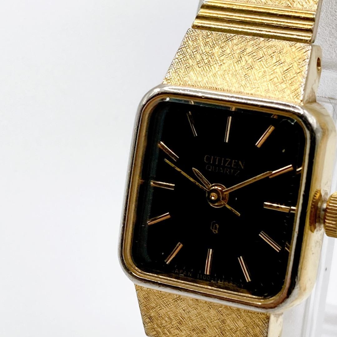 CITIZEN ladies’ quartz wristwatch black dial 232