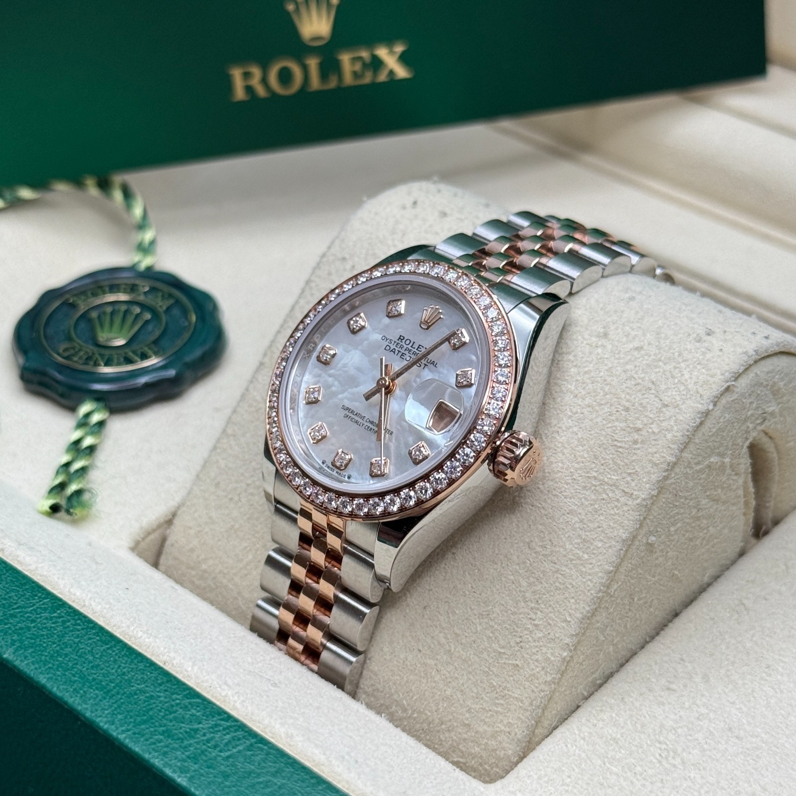 Rolex Lady-Datejust Mother Of Pearl Diamond Two Tone Rose Gold Diamond Jubilee