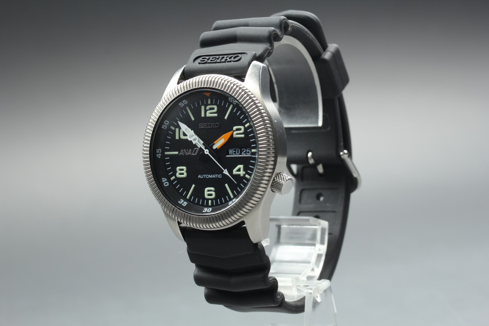 Serviced O.H MINT SEIKO ANA Pilot Limited 7S26-0620 Black Men’s Automatic Watch