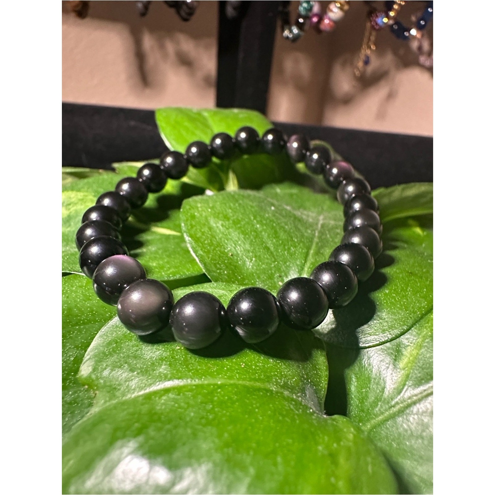 B43 Rainbow Obsidian Crystal