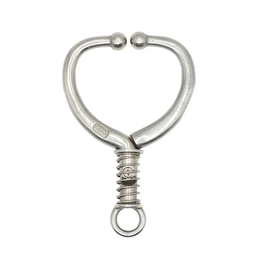 Stainless Steel Cattle Nose Ring anti Rust Spring-Loaded Bull Nose Clamp Reusabl