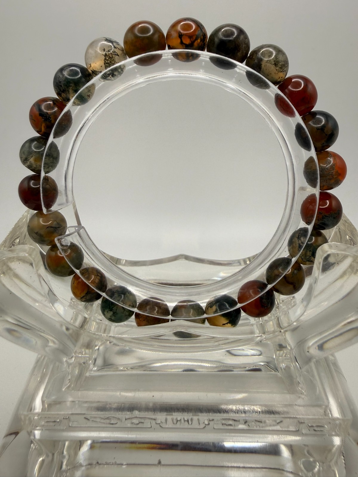 Natural Moss Agate – 8mm – A12-1710/A12-171/A12-1712/A12-1713/A12-1714