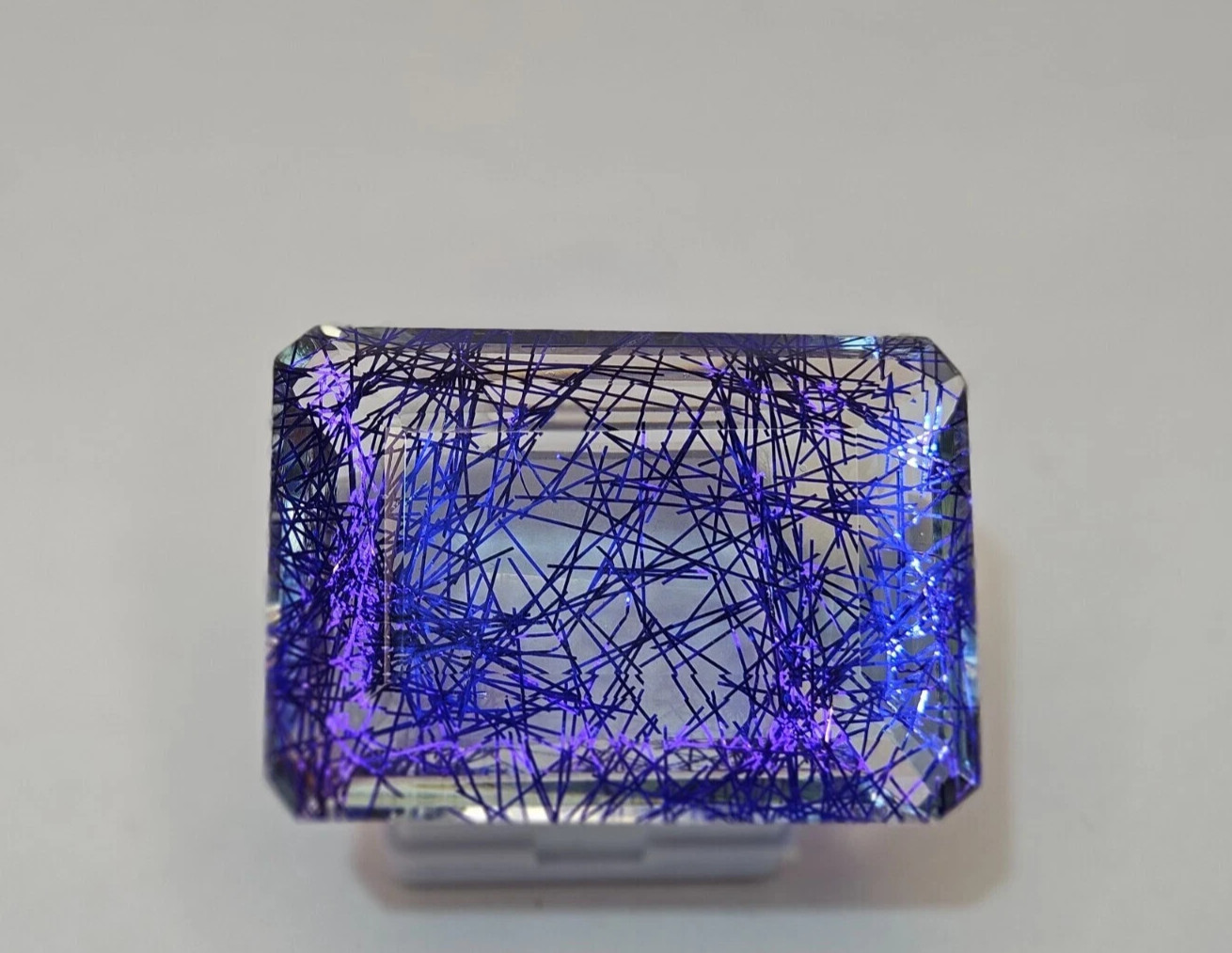 Superb Rutilated Quartz Natural Emerald Cut 195+ Ct Loose EGL Certified Gemstone