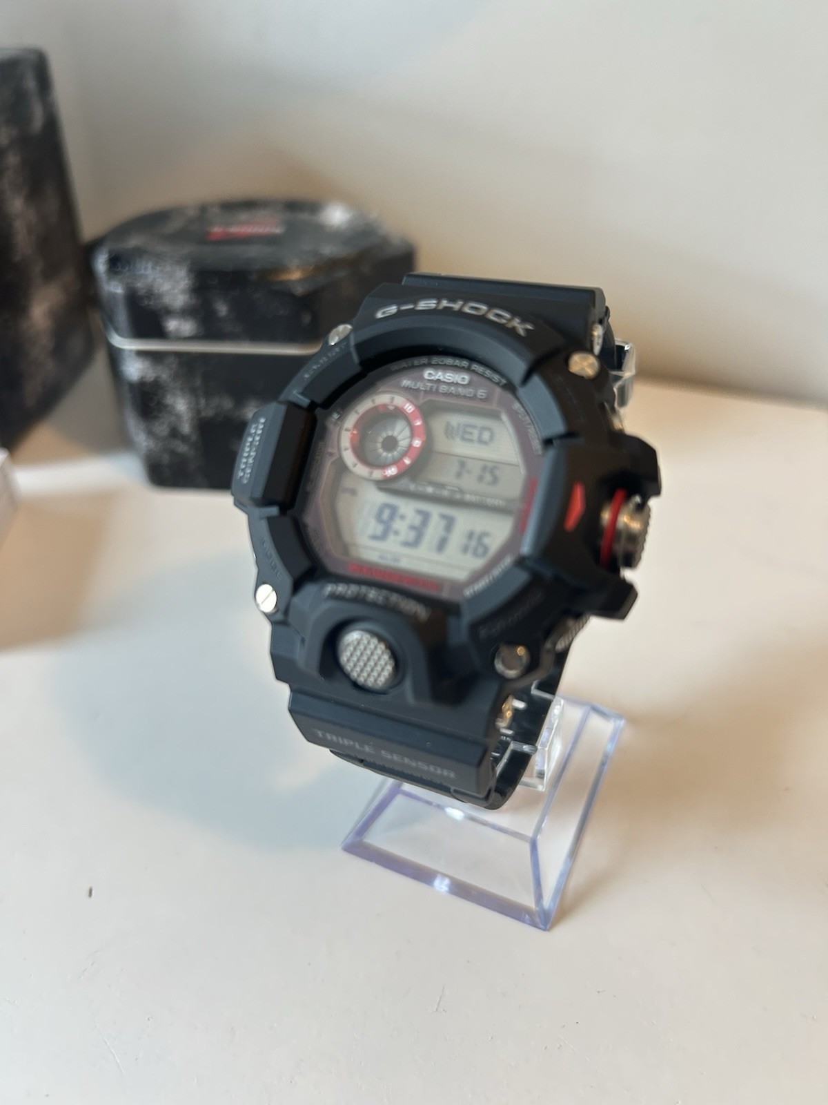 G-SHOCK Rangeman Tough Solar Multi Band 6 200m Digital Watch w/ Box & Manual