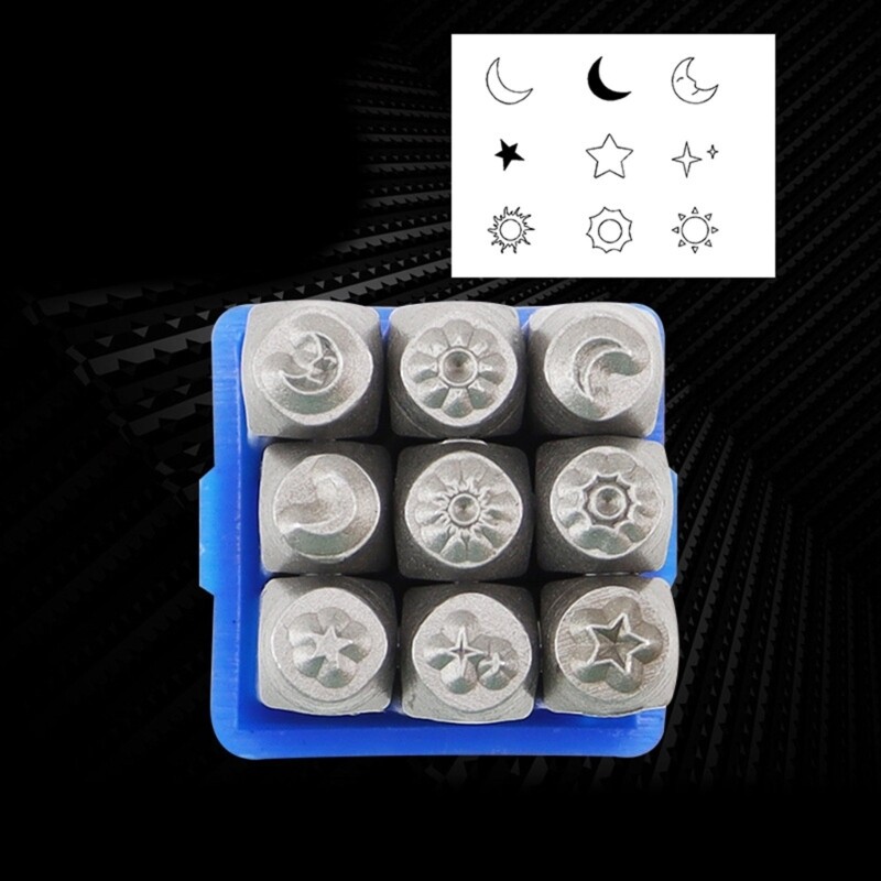 Celestials Designs Stamps Set for Personalize Metal Craft Projects Supplies
