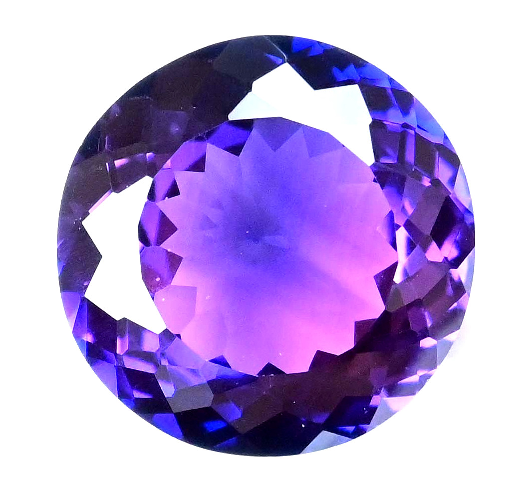27.55 Ct Natural Purple-Blue Boysenberry Sapphire Round Certified Loose Gemstone