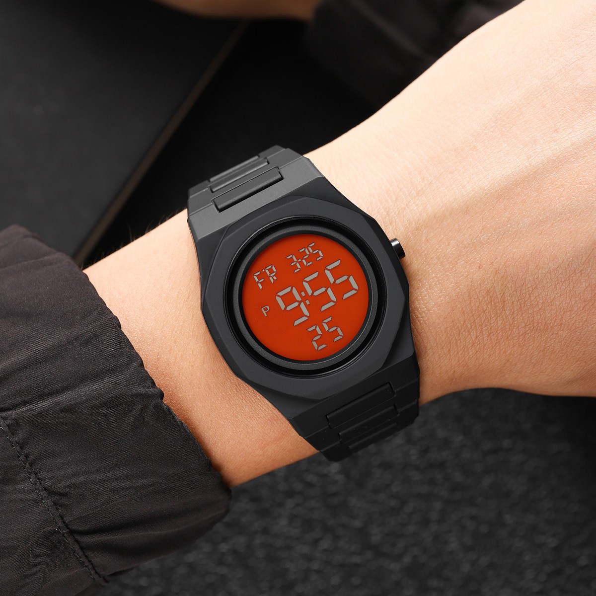 SKMEI Men Digital Watch Countdown Date Sport Wristwatch Boys Military Watches