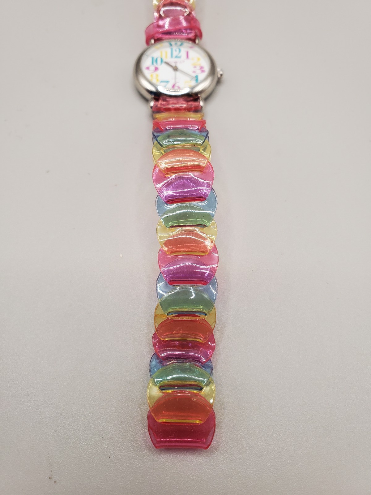 MILAN II Kids Quartz Watch Multi-Color Plastic Band White Dial Analog New in Box