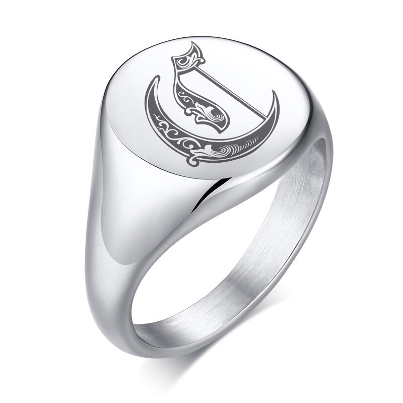 Personalized Ring University College Club School Class Badge Symbol Graduation