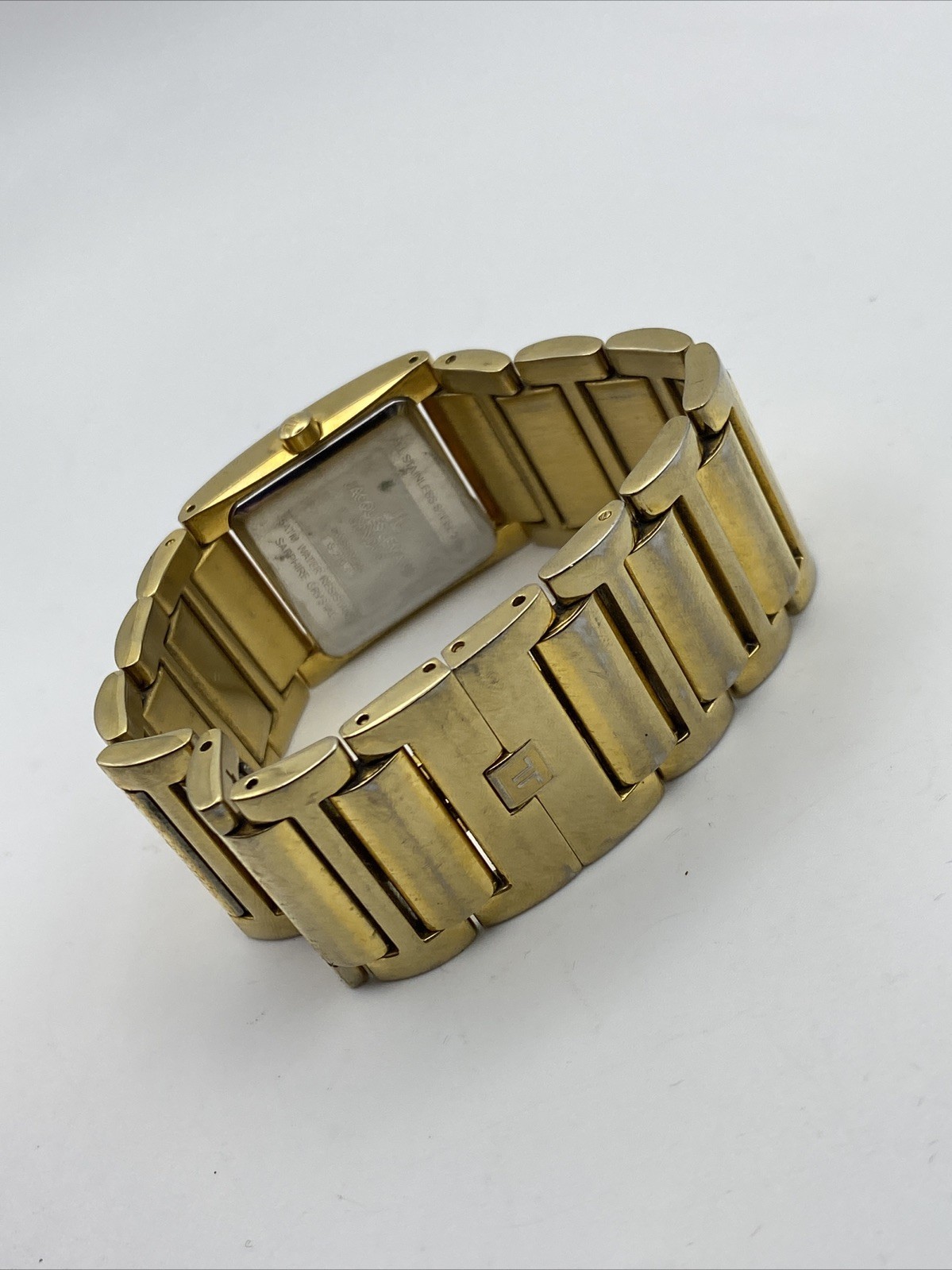 Jacques Lemans Geneve Women G-210.1 Dress Gold Tone Quartz 25mm Watch 6 1/4″