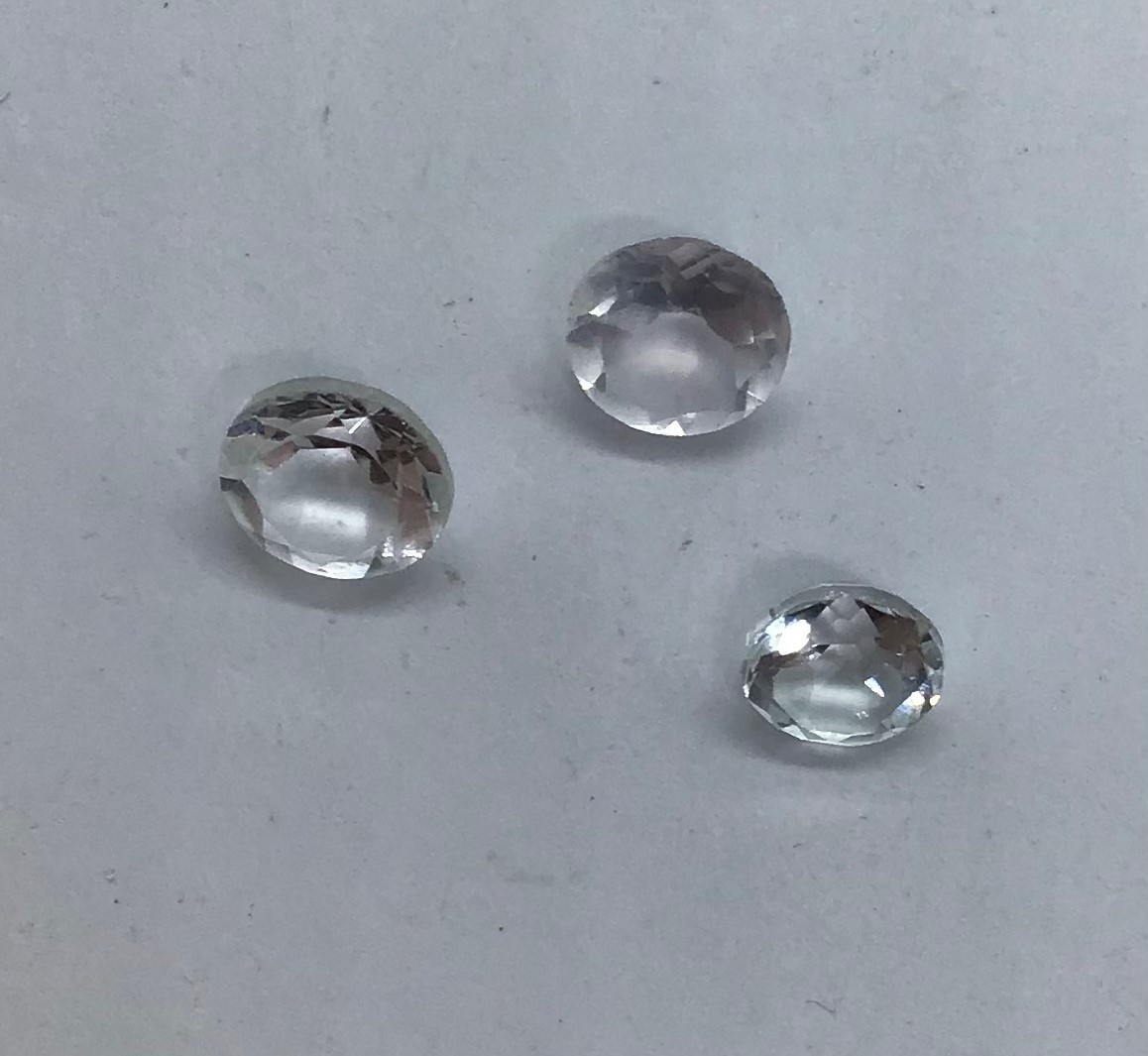 Round Cut Loose Gemstone AAA Natural White Topaz Faceted For Assorted Jewelry