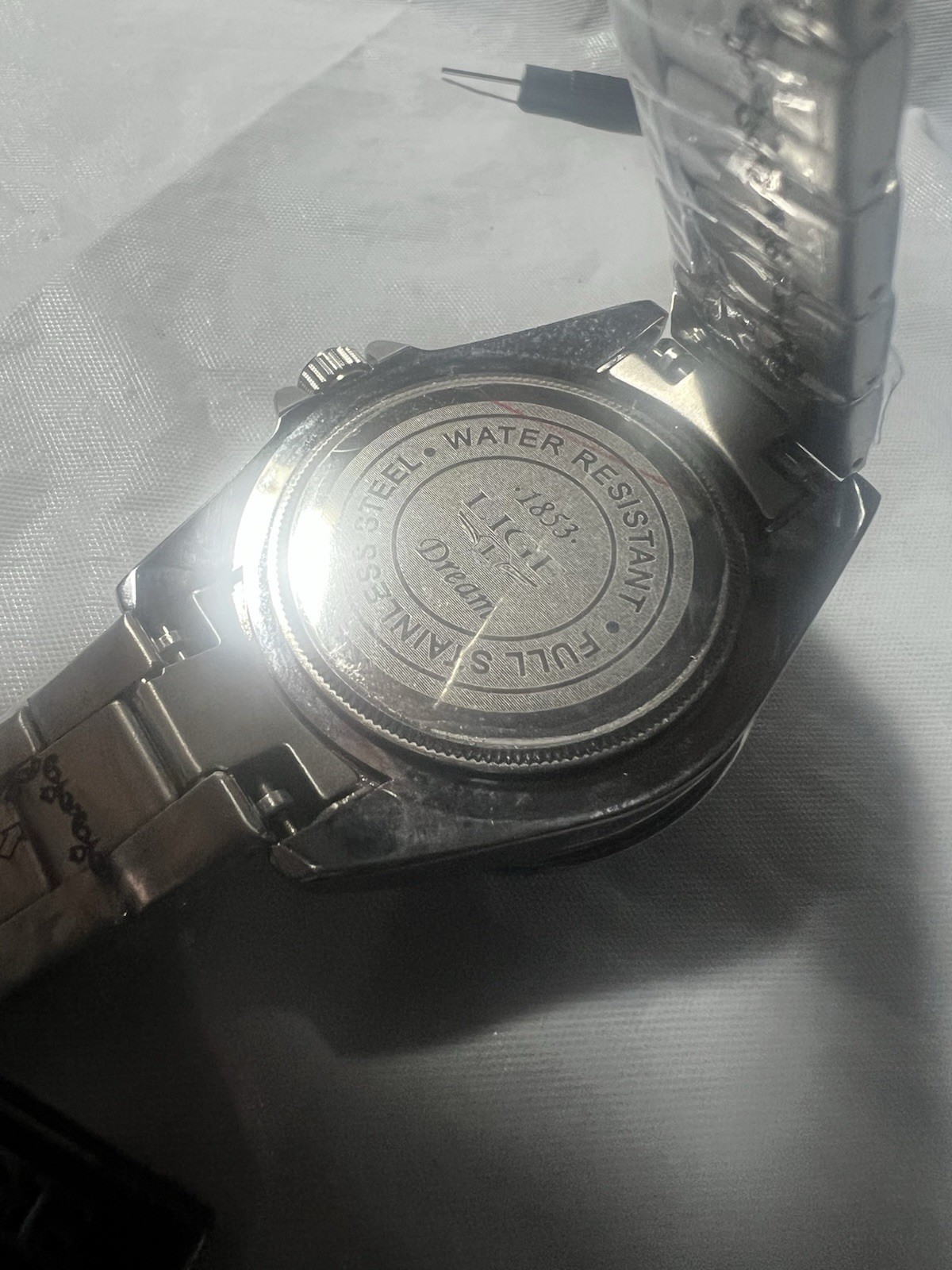 LIGE Quartz Profession, WR30M, rotating, magnify on date,Super Luminous, men’s.