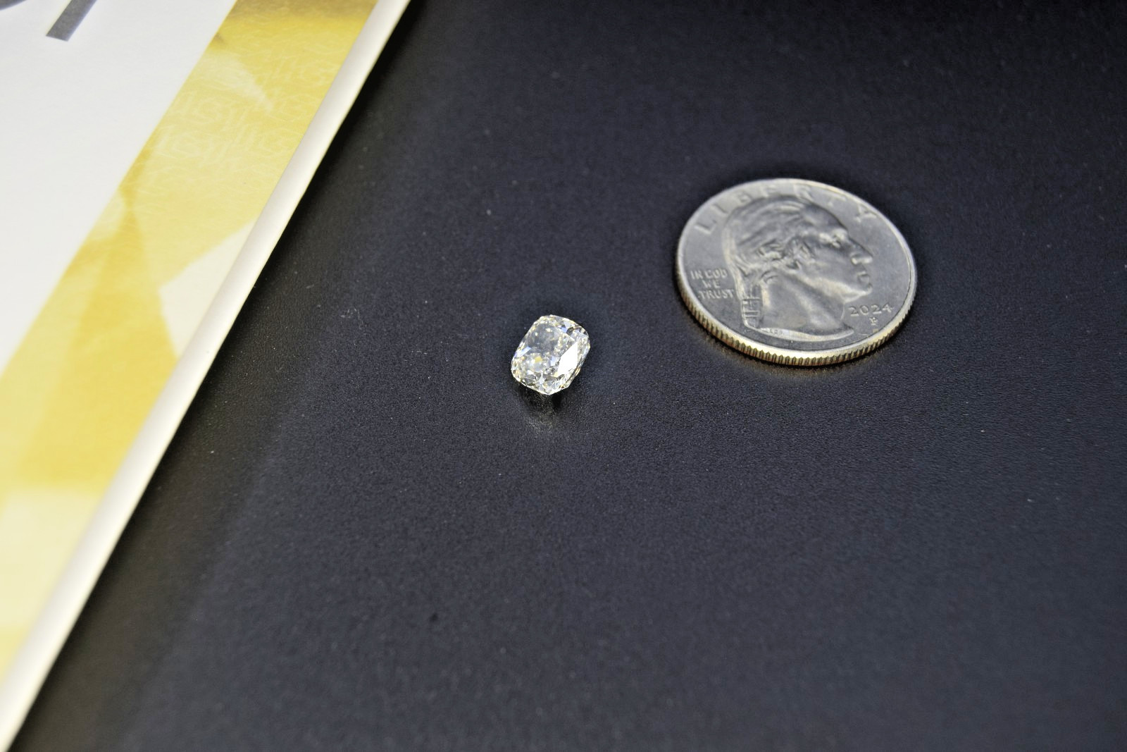 100% Authentic 2.22 Carat VS1 IGI Certified CVD Lab Grown Diamond Square Cushion