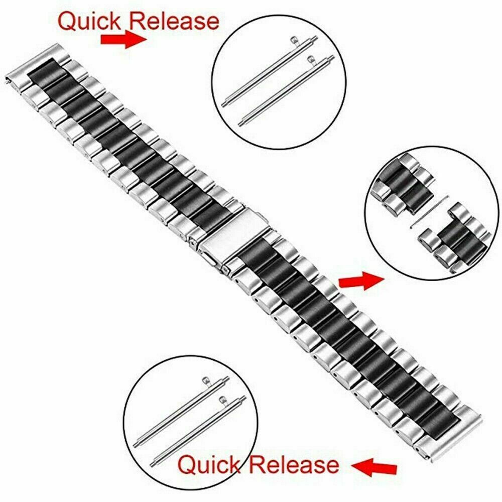 For Samsung Galaxy Watch 3 41mm 45mm Stainless Steel Strap Watch Band Wristband
