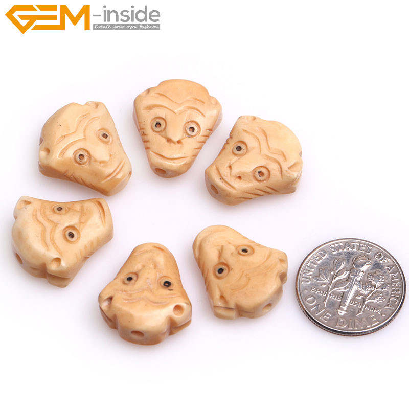 Wholesale New Assorted Animal Carved Bovine Boving Bond Beads Jewelry Making