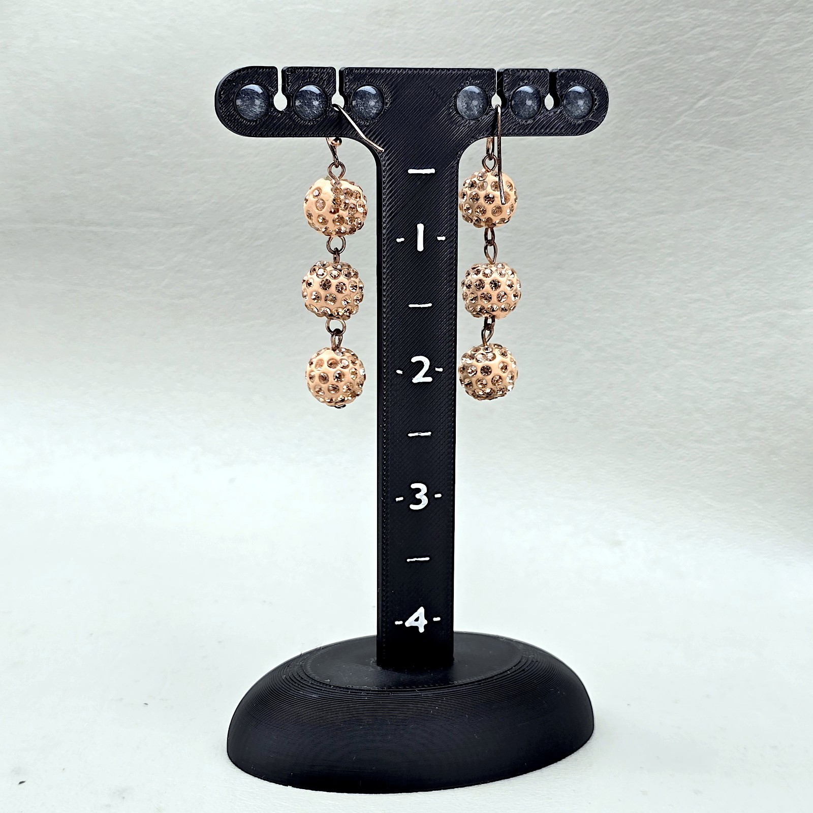 Earring Display Stand Clip On Pierced Jewelry Holder Reseller Photo Scale Slots