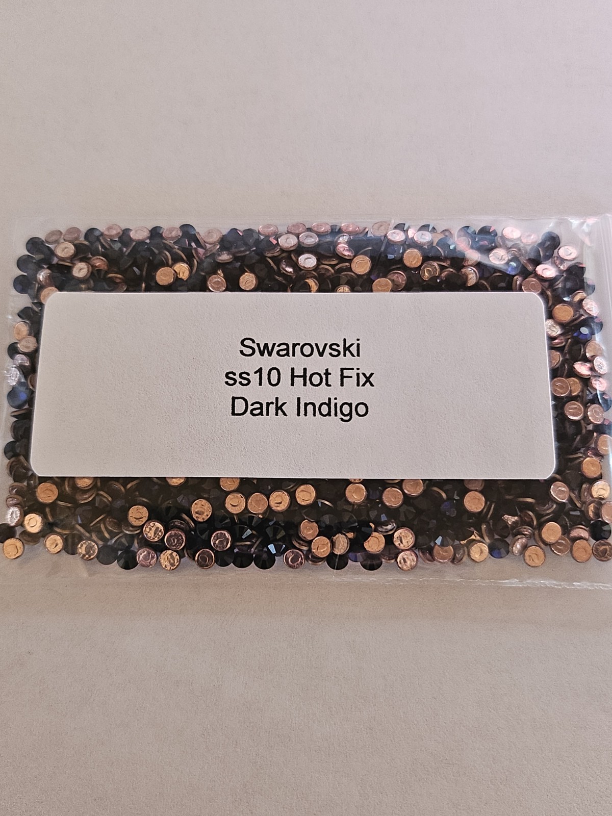 Genuine Swarovski ss10 Hot Fix Crystals in the color LIGHT COLORADO TOPAZ