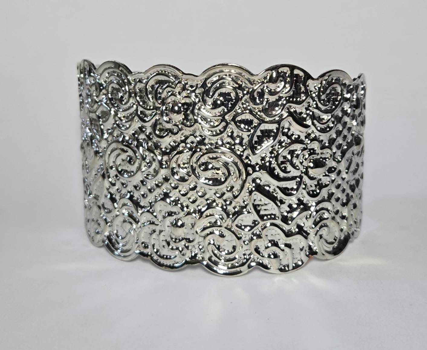 Bulk 24 Pcs Silver Tone Metal Cuff Bangles Bracelets Mixed Styles Wholesale