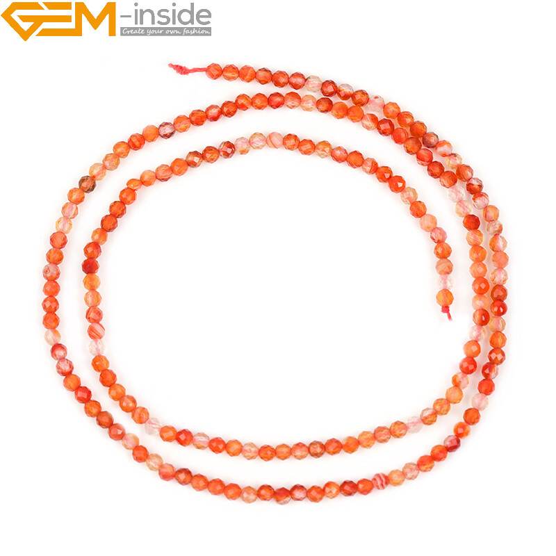 Faceted Round Natural Tiny Pink Quartz Agate Beads For Jewelry Making 15” 2mm