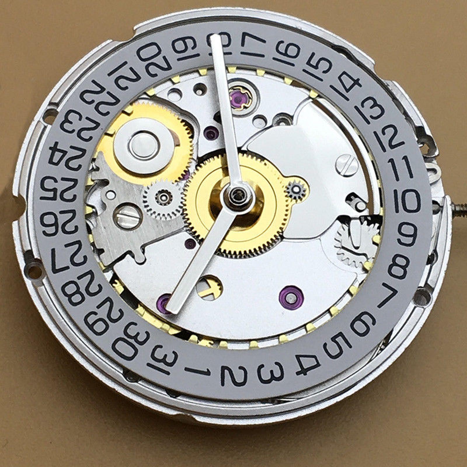 White Retro Clone 25 Jewels Automatic Watch Movement For ETA 2824 2824-2 D