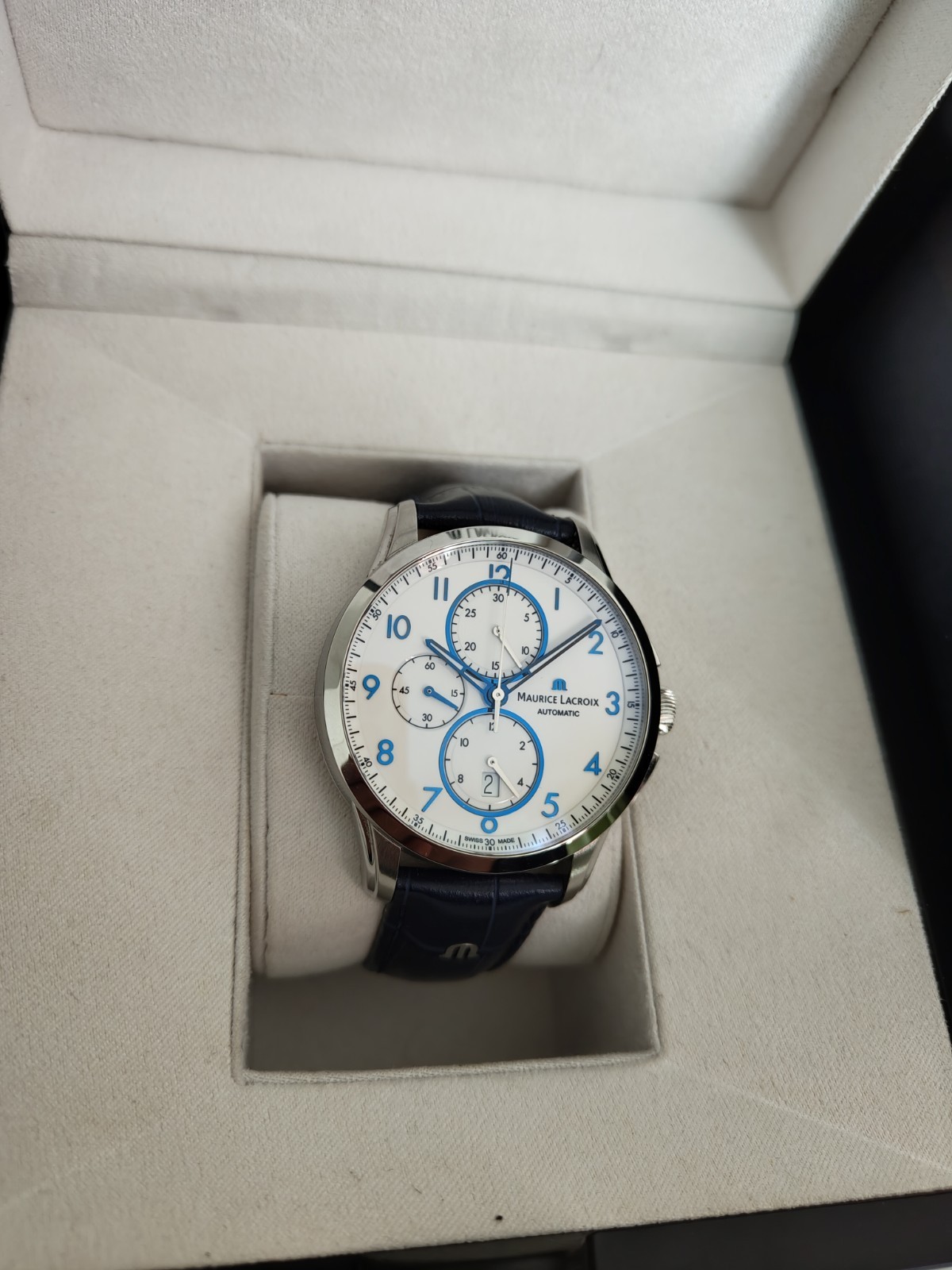 RRP £3,000 Maurice Lacroix Pontos Chrono Date Automatic Watch PT6388-SS001-120-4
