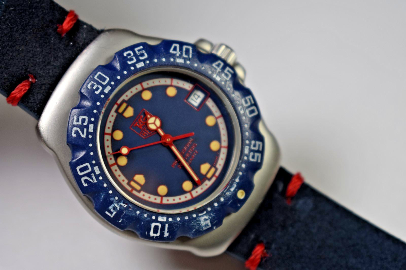 TAG Heuer Formula 1 Professional 200M WA1214 Blue Unisex Watch NEW BATTERY!