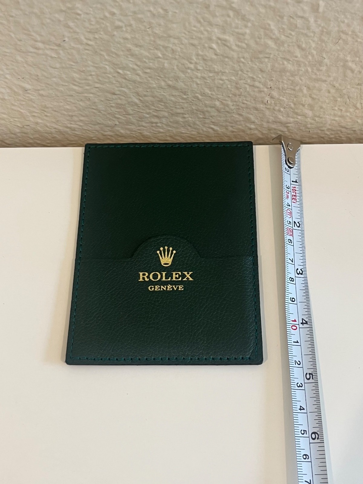 Authentic Rolex Geneve Leather Documents Holder Switzerland Code 0101.40.05