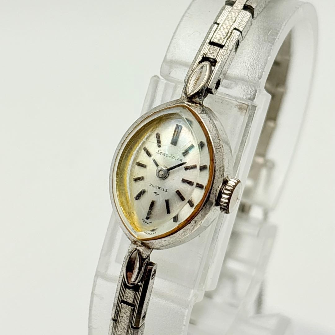 SEIKO Solar-Powered Hand-Winding Watch, 21 Jewels, Ladies’, Rare Item
