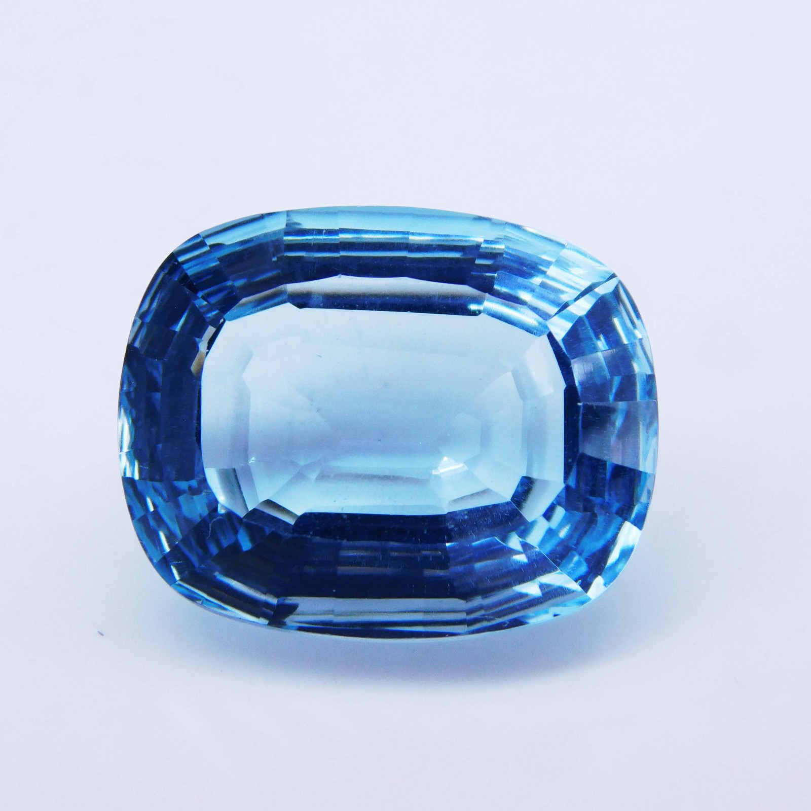 Sea of Blue 22.65 Ct Natural Certified Aquamarine Concave Cut Statement Gem