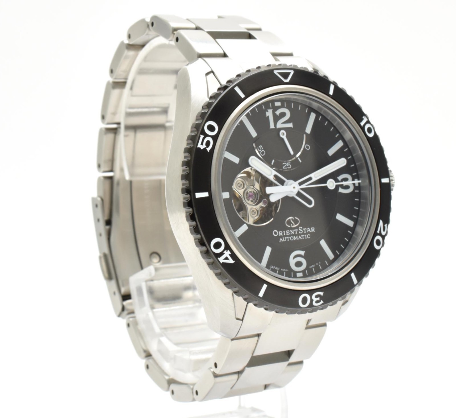[Box,Paper] ORIENT STAR F6R4-UAB0 Black Dial Automatic Men’s Watch JAPAN