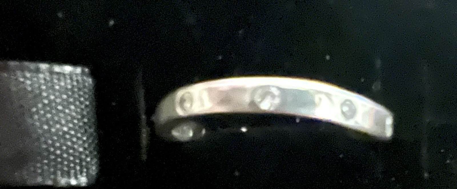Pandora Ergonomic 925 Sterling Silver CZ Shimmering Ring. Size 48.