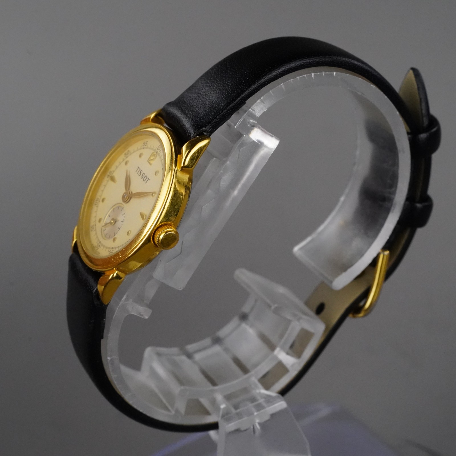 Tissot A220 QUARTZ Women’s Watch Gold 24mm Vintage New Batter New Leather Band