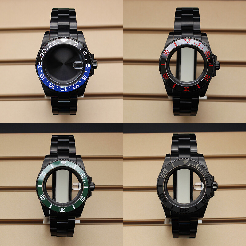 40mm Watch Cases 20mm Strap Sterile Sapphire Glass Fit Nh35 Nh36 Nh38 Movement