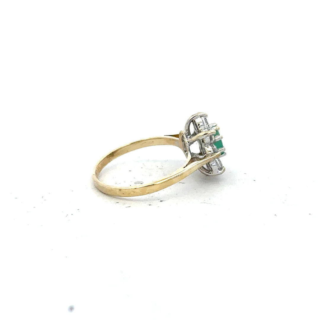 9ct yellow gold ring size J (sh25937b)