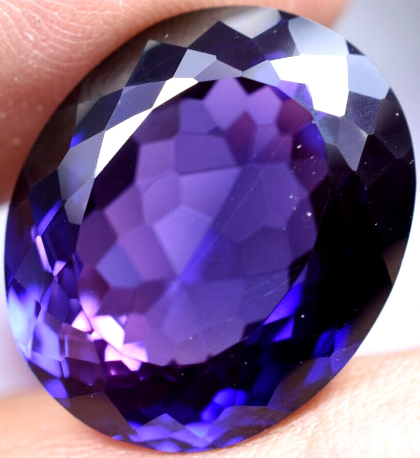 Natural 28.50 Ct Boysenberry Sapphire GGL Certified fabulous Loose Gemstone