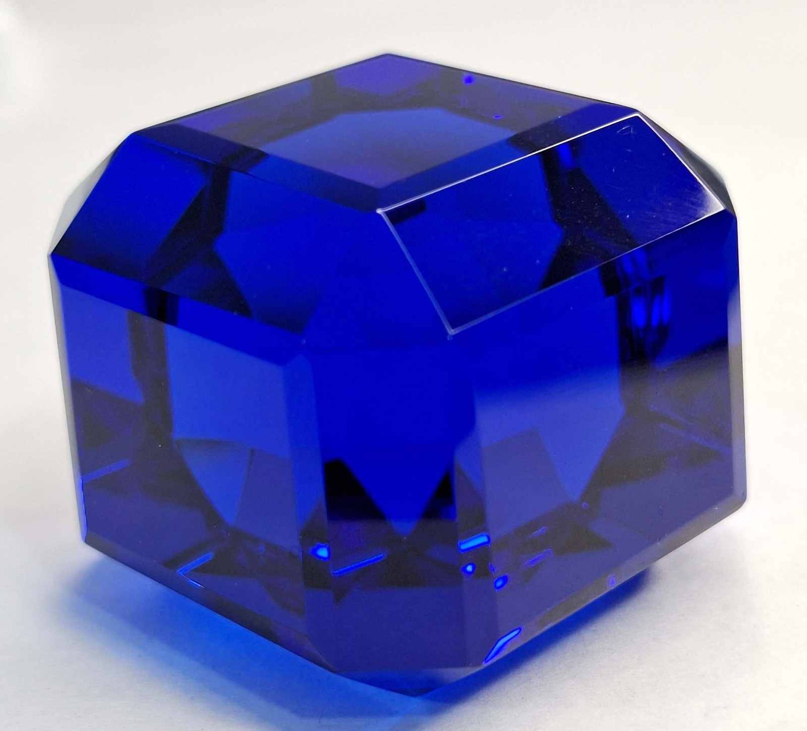 Huge Blue Topaz Natural Cube Cut 292-294 Ct Certified Loose Gemstone RK1094
