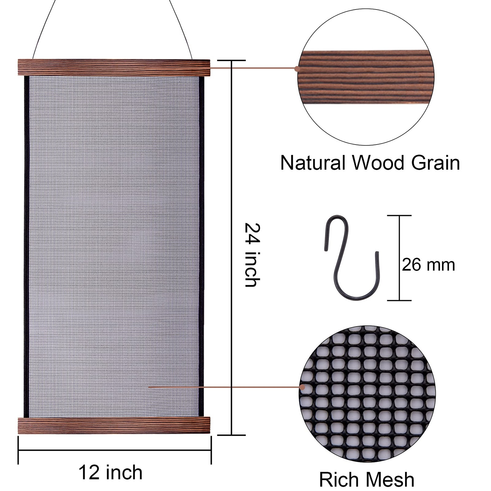 Earring Organizer Hanging Mesh Earrings Holder Wall Mounted Earring Hanging Jewe
