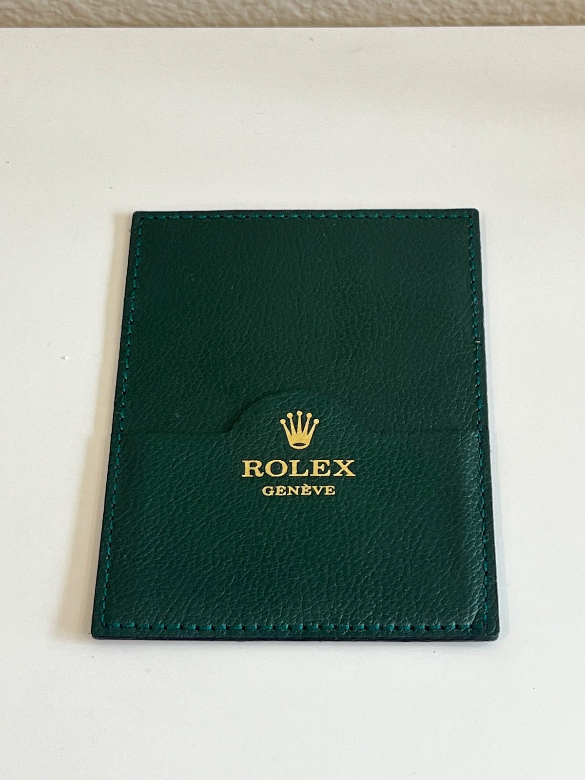 Authentic Rolex Geneve Leather Documents Holder Switzerland Code 0101.40.05