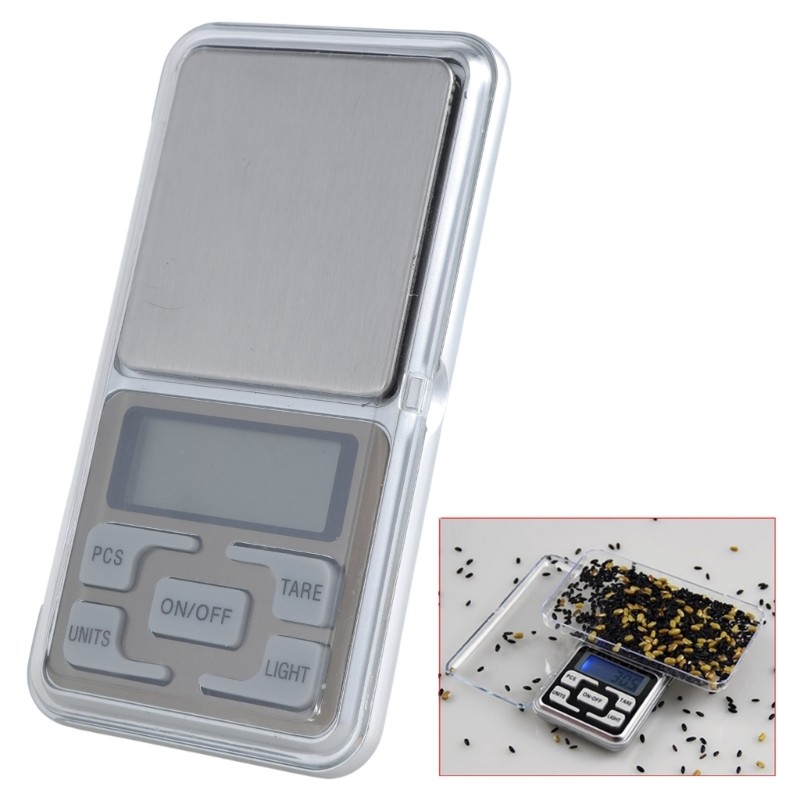 Mini Scale Jewelry Scale Gram Scale with LCD Back-Lit Display Tare Function