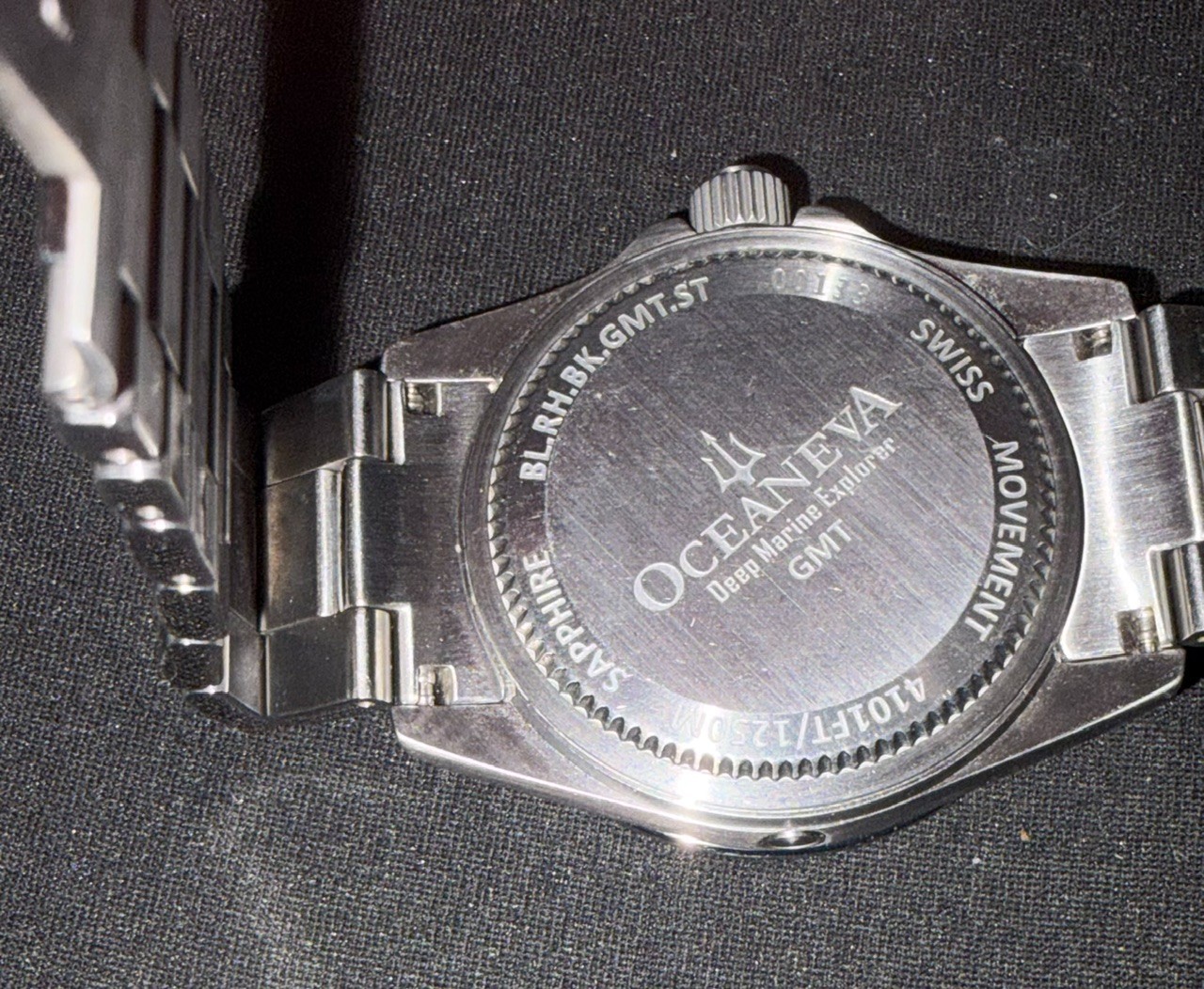 Oceaneva Deep Marine Explorer GMT Quartz 1250m 42mm S/N: 00133