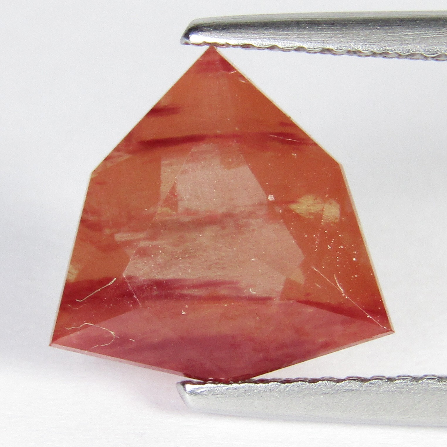 3.38Cts Shimmering Natural Andesine Trillion Custom Cut Gemstone From Congo