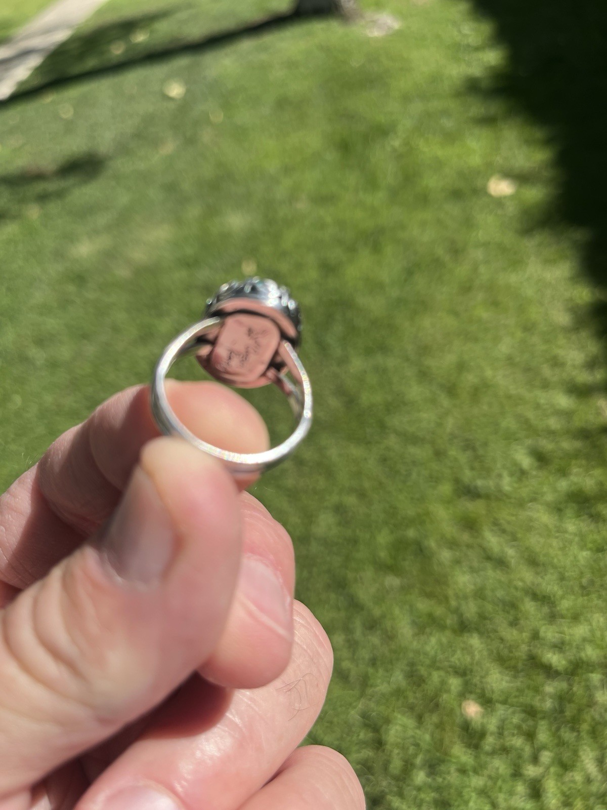 NEW Sterling Silver Copper Turquoise Ladies Ring Handmade One Of A Kind