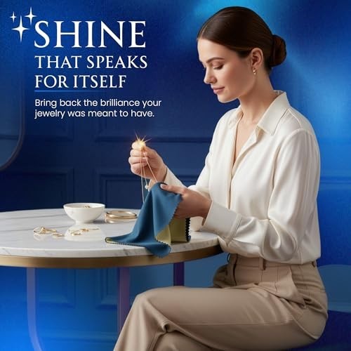 Jewelry Polishing Cloths – Pre-Treated for Gold, Silver & Platinum – Eco-Friendl