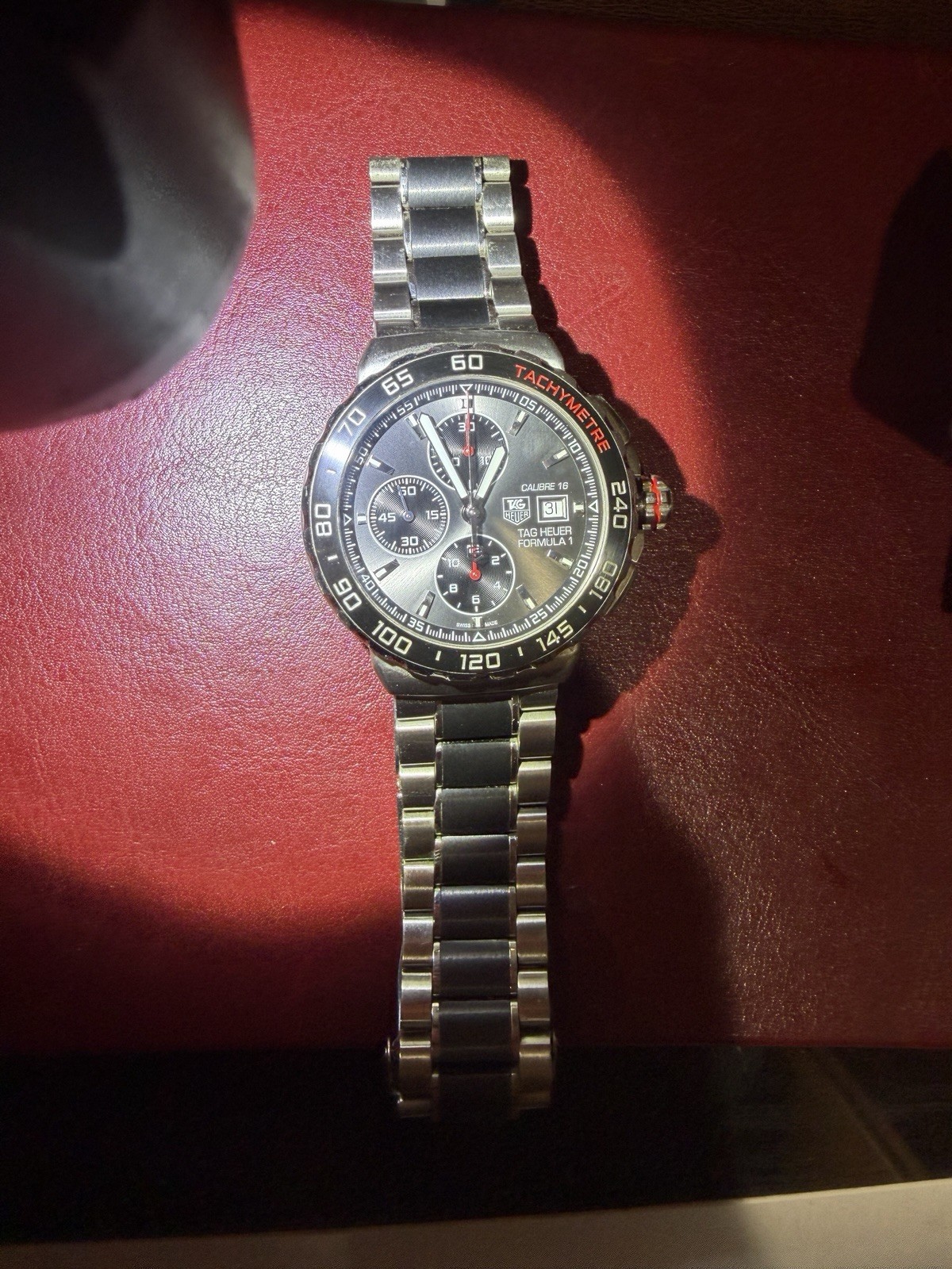 TAG Heuer Formula 1 Calibre-16 44mm Automatic Chrono Tachymeter Black Dial 200m