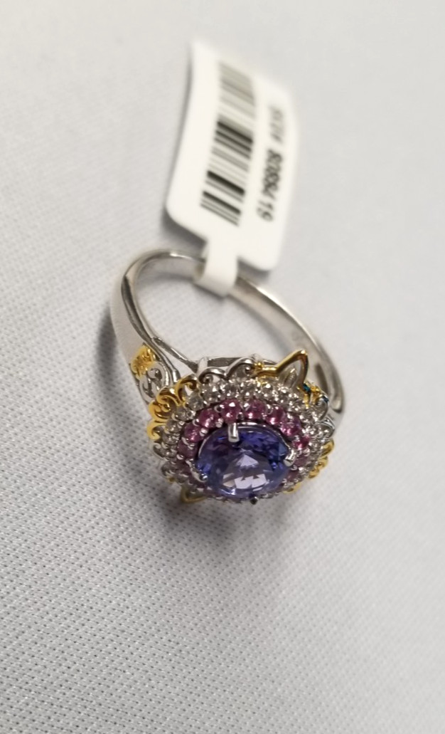 D’Joy Tanzanite and Multi Gemstone Celestial Harmony Ring sz 9