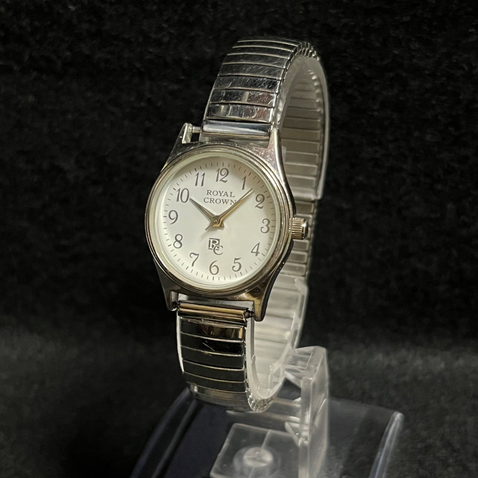Working ROYAL CROWN Quartz Silver Watch Confirmed Working