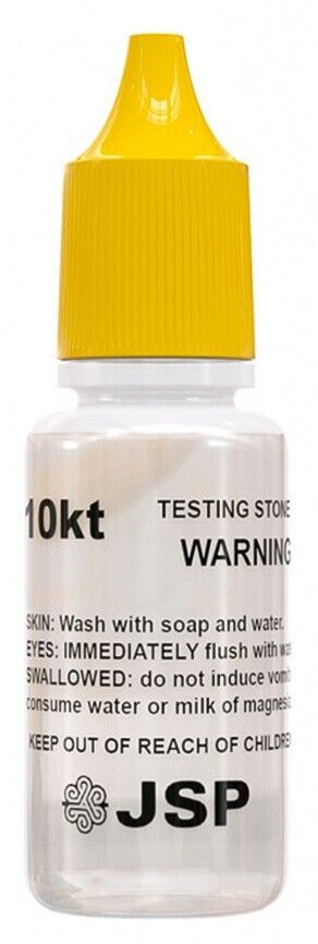 GOLD/SILVER Test Acid Tester Kit 10k 14k .999 .925 Sterling Testing Stone Detect