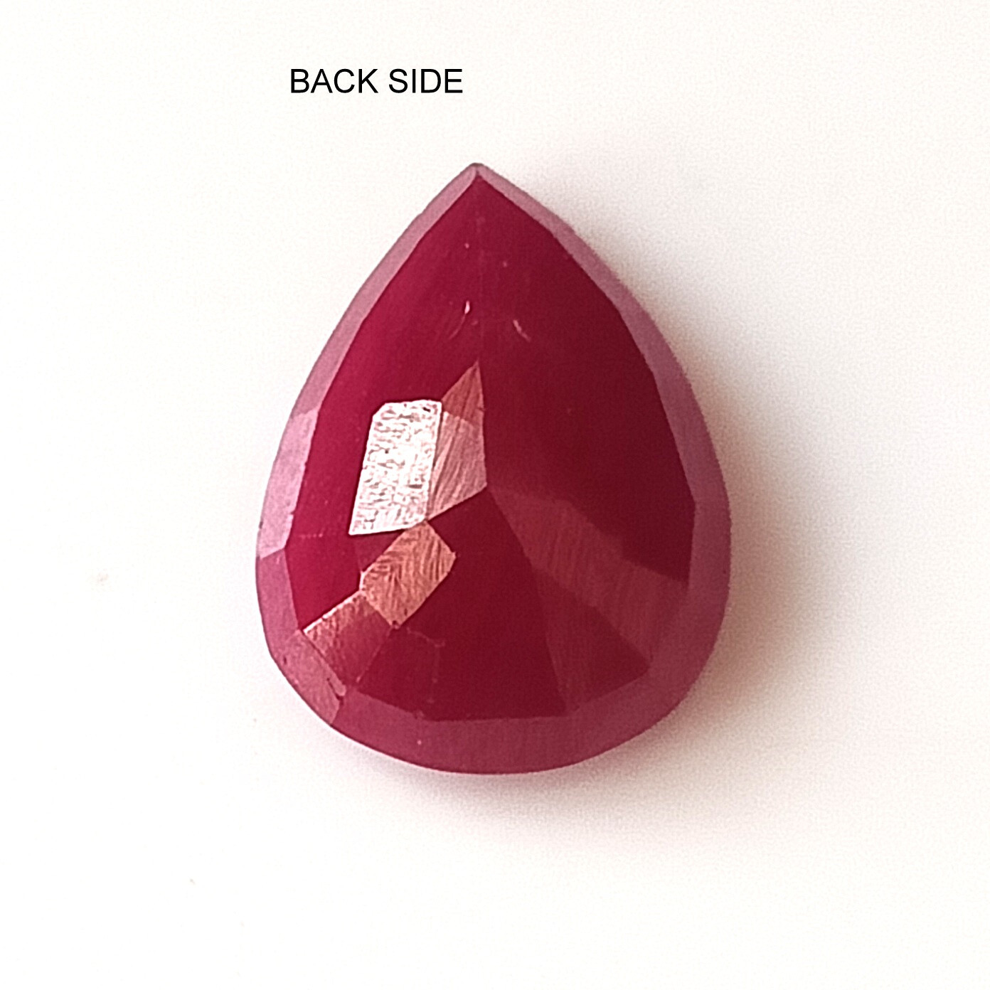 5.50 Carat Natural Unheated Ruby Faceted 12.8X9.7 mm Pear Shape Loose Gemstone