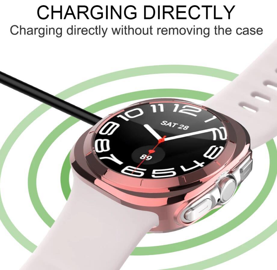Soft TPU Frame Cover Protective Bumper For Samsung Galaxy Watch 7 Ultra 47mm